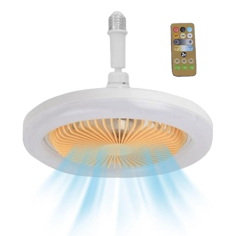 MTech LED Ceiling Light with Fan & Remote – 360° Rotation, 6500K