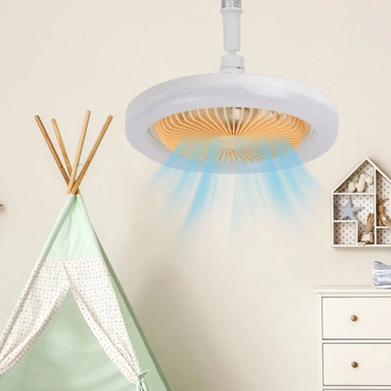 MTech LED Ceiling Light with Fan & Remote – 360° Rotation, 6500K