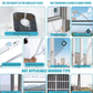 BELLHOWELL WindowCleaning Tool for Safely and Easily Cleaning Exterior Glass on Apartments and Tall Buildings,Double Sided Outside Window Cleaner Tool