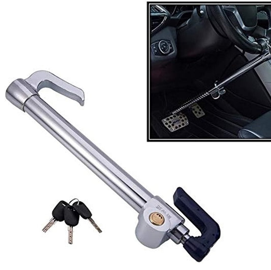 Anti-theft Stainless Steel Car Steering Wheel Clutch Pedal Lock