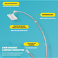 BELLHOWELL WindowCleaning Tool for Safely and Easily Cleaning Exterior Glass on Apartments and Tall Buildings,Double Sided Outside Window Cleaner Tool