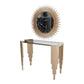 European Gold Sun Shape Decorative Wall Mirror,Wrought Iron Wall Mural Crafts Home Livingroom
