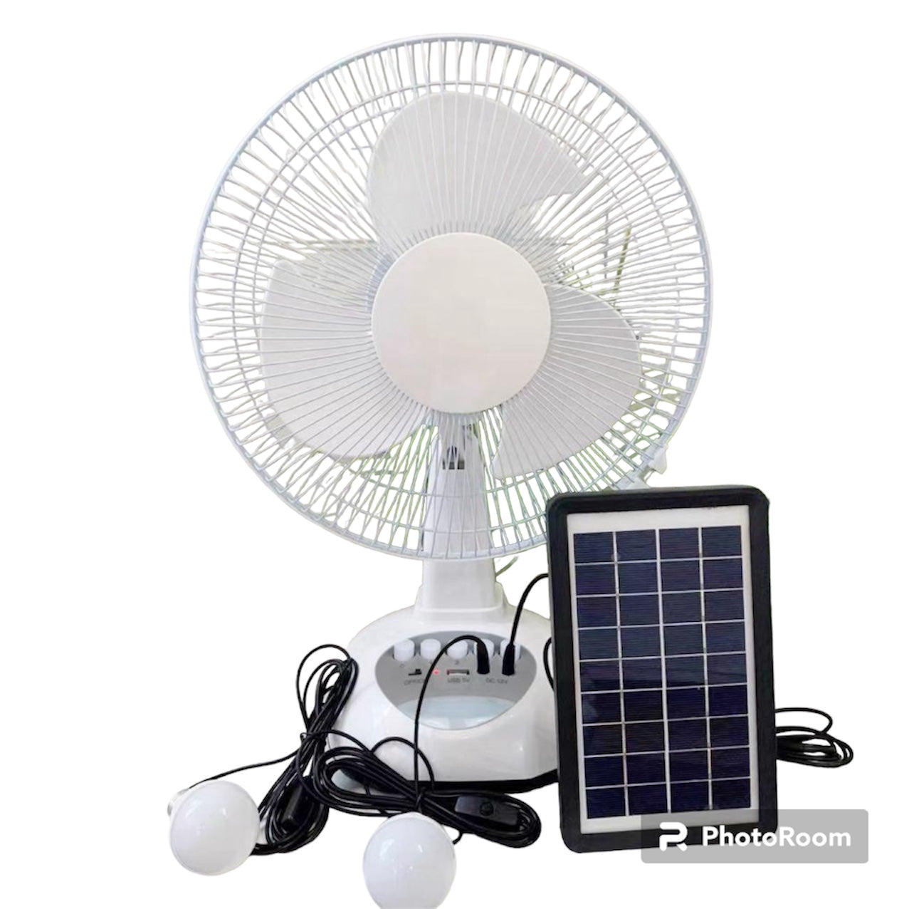 Solar Fan 12Inch Oscillating