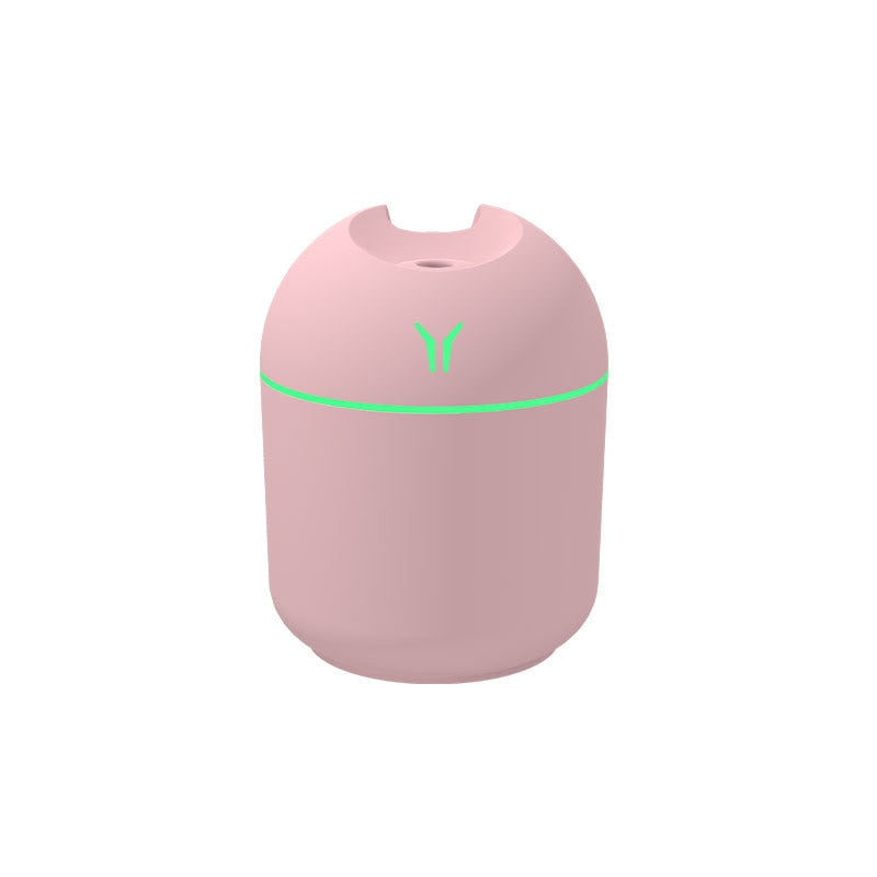 Mini Humidifier For Home Car USB Ultrasonic Mist Maker with LED Night Lamp 220ml