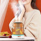 Large-capacity Humidifier X21 Home Bedroom Desktop Large Fog Volume Double Nozzle Transparent Humidifier Warm Colour 3L