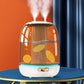 Large-capacity Humidifier X21 Home Bedroom Desktop Large Fog Volume Double Nozzle Transparent Humidifier Warm Colour 3L