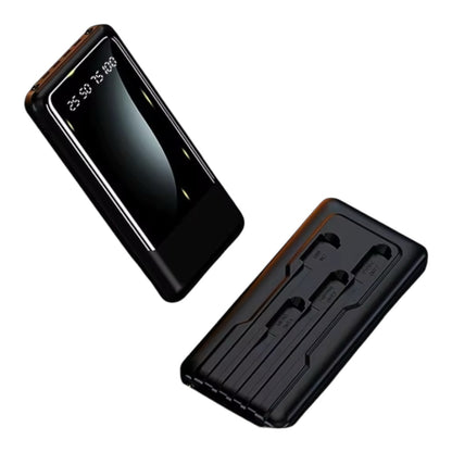 MPower Fast Charging Power Bank LED Battery Display, Built In Cables