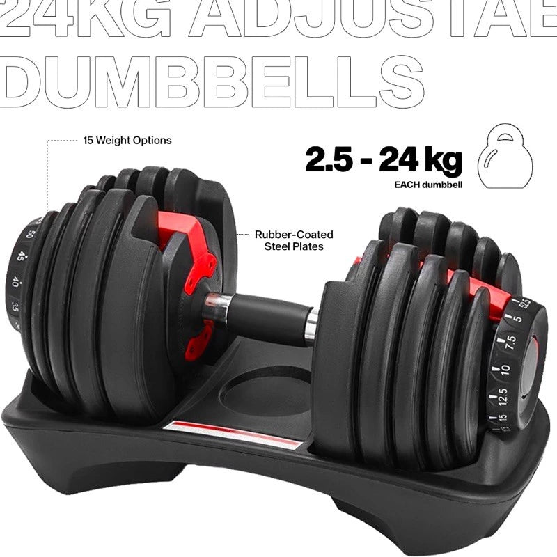 Adjustable Dumbbells 24KG