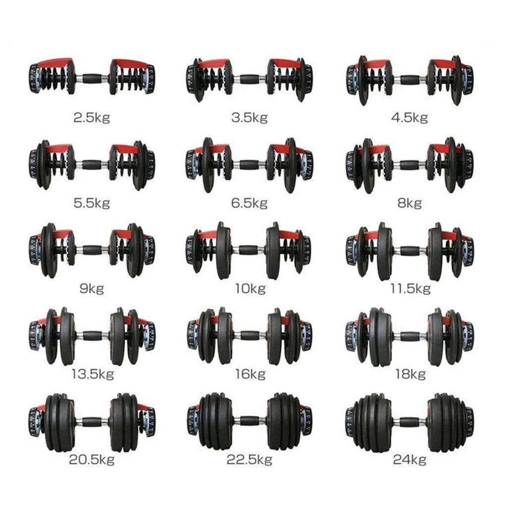 Adjustable Dumbbells 24KG