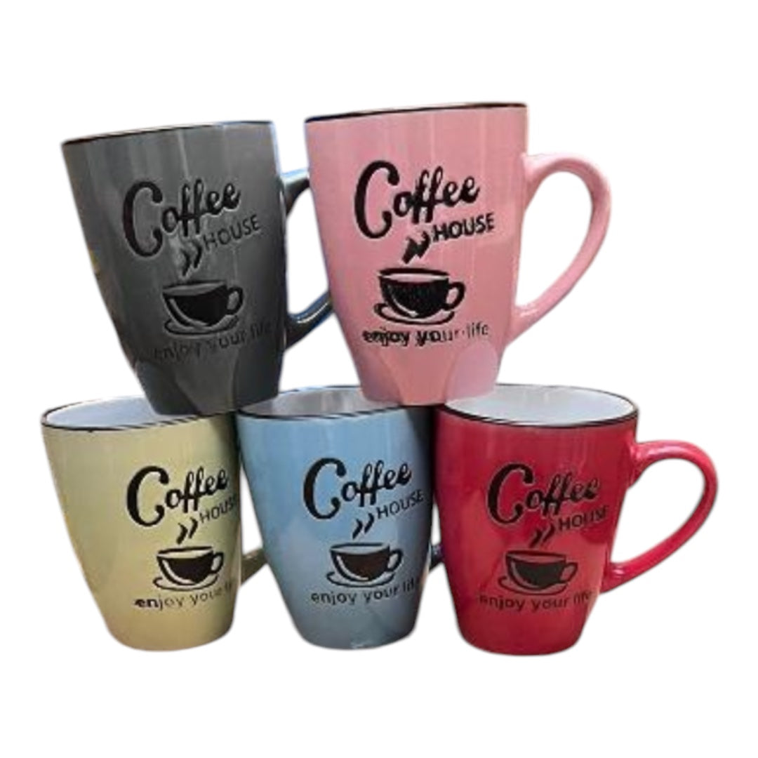 Ceramic Coffee Mug Set 5pc