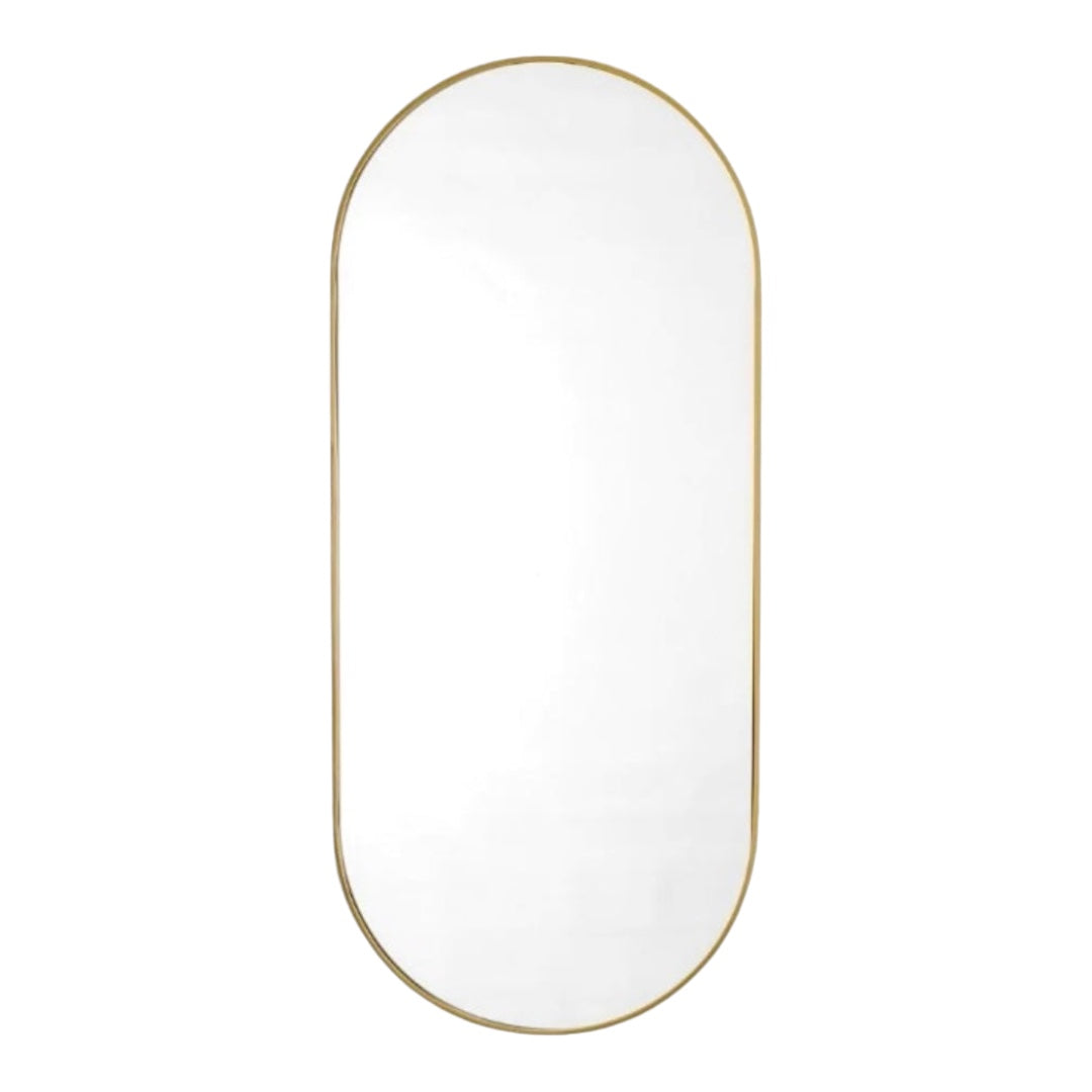Oblong Mirror 120x60 In Black Or Gold