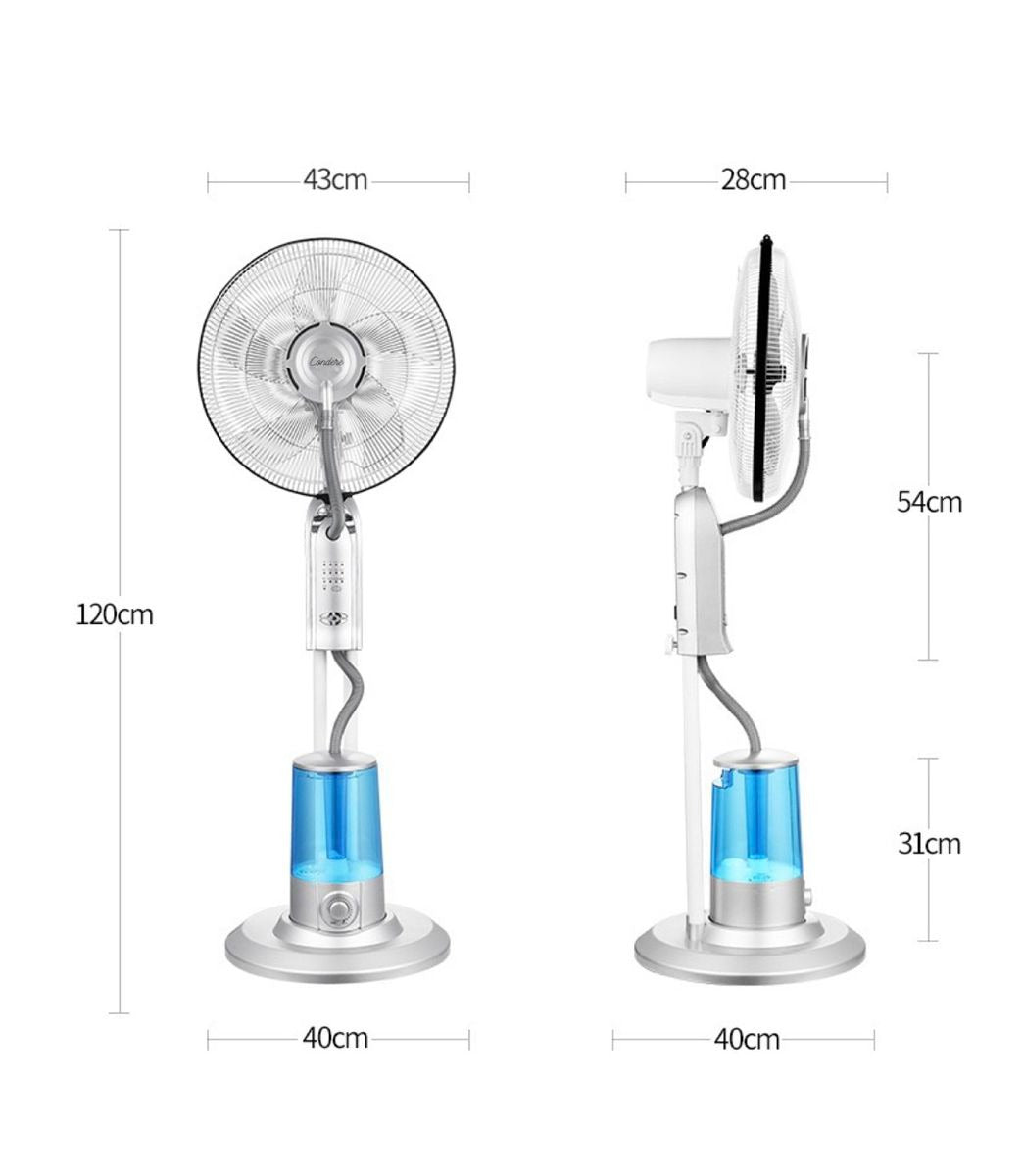 Condere 16” Remote-Controled Pedestal Mist Fan