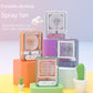 Water Cooled Desk Fan, With Humidifier Spray-Various Colours