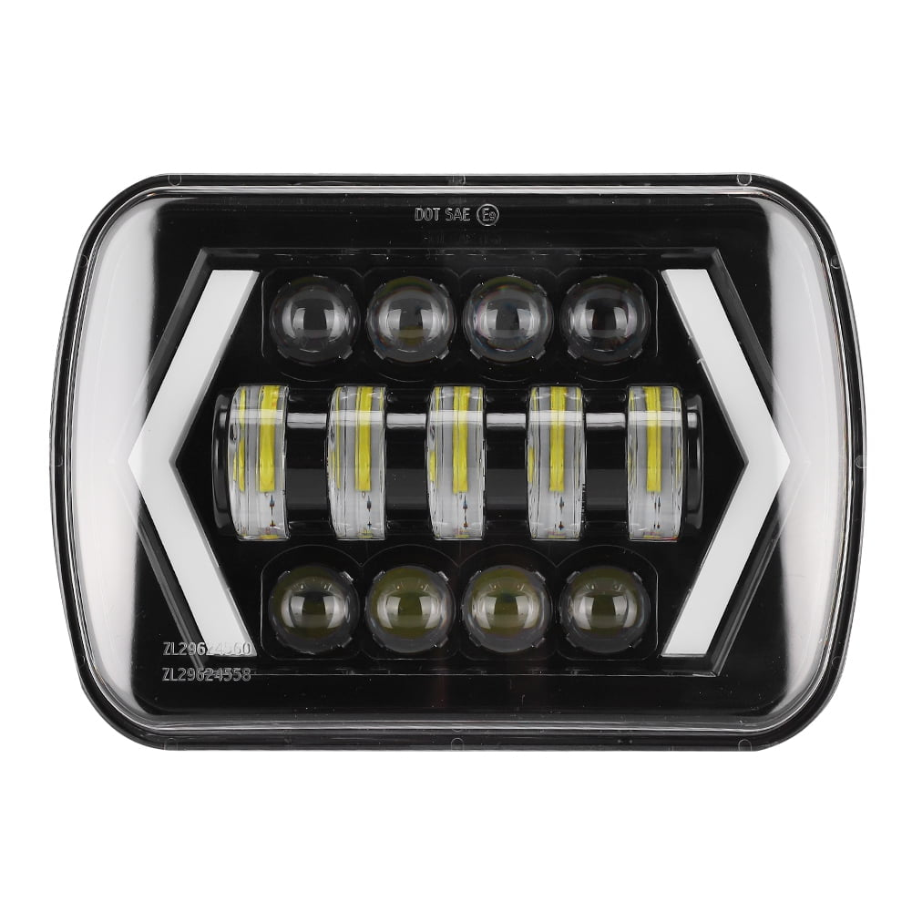 Headlight 7 SquareLED Headlight with DRL 13 LED