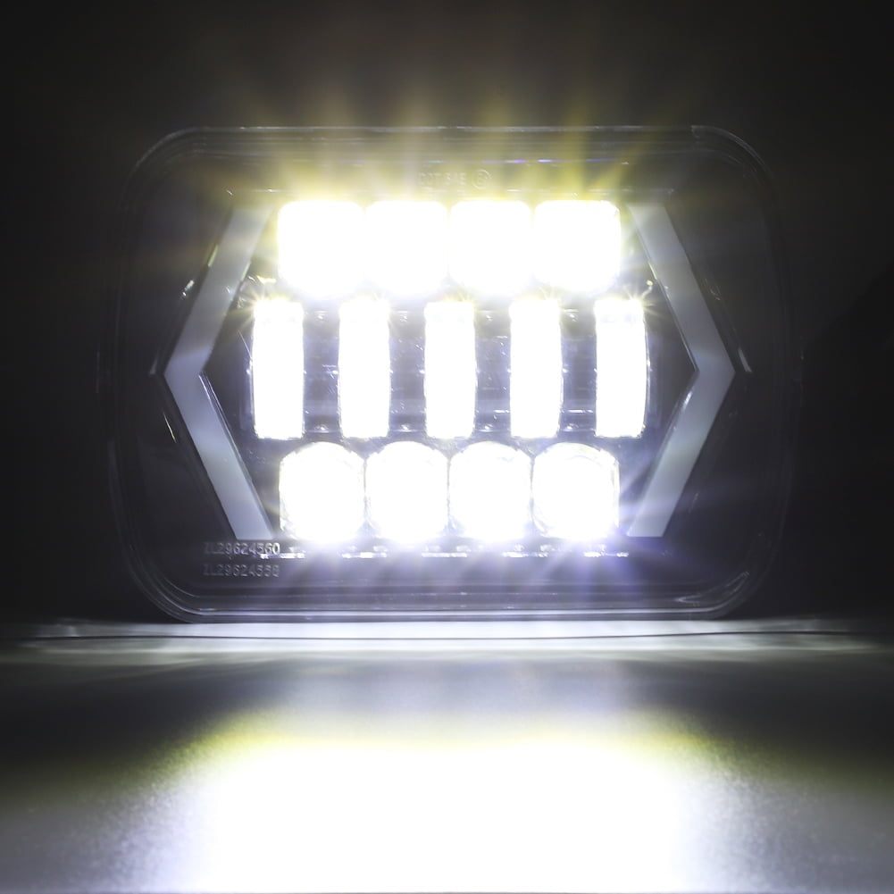 Headlight 7 SquareLED Headlight with DRL 13 LED
