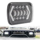 Headlight 7 SquareLED Headlight with DRL 13 LED