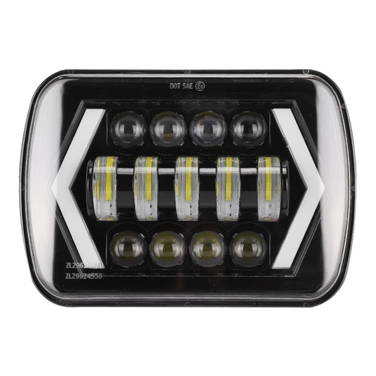 Headlight 7 SquareLED Headlight with DRL 13 LED