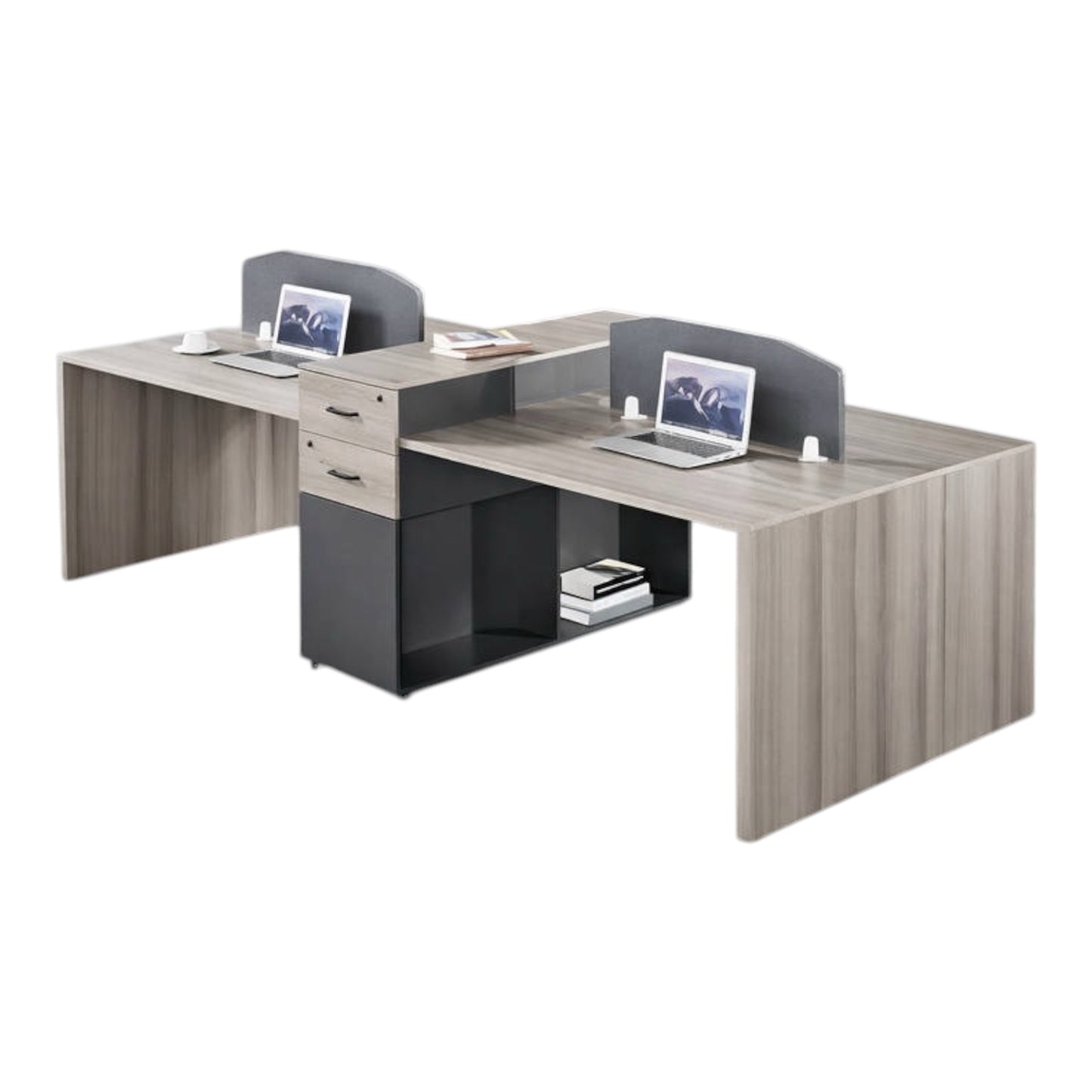 MFurn 4Person Workstation Office Desk Inc 4 Chairs