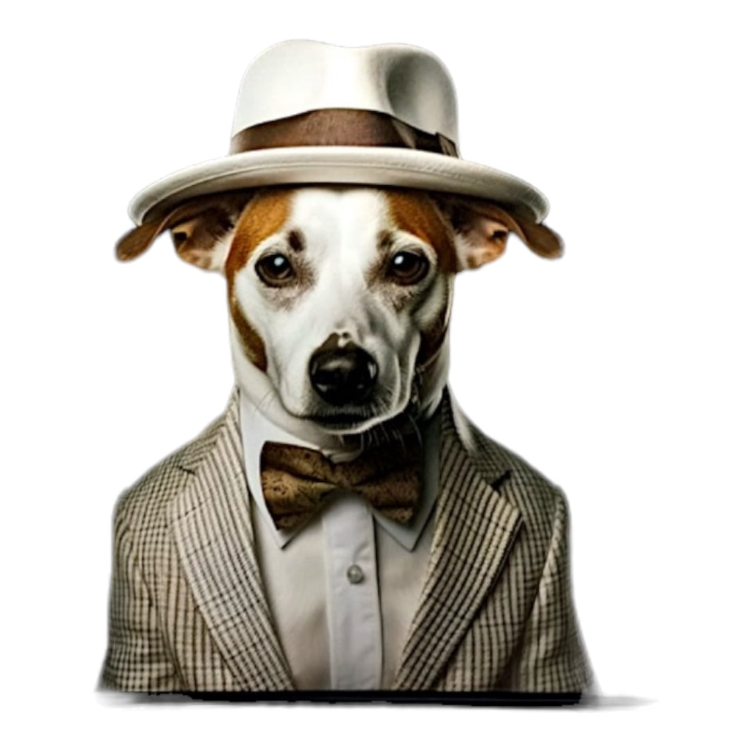 Greyhound Like A Gangster Photographic Art - 60x60cm
