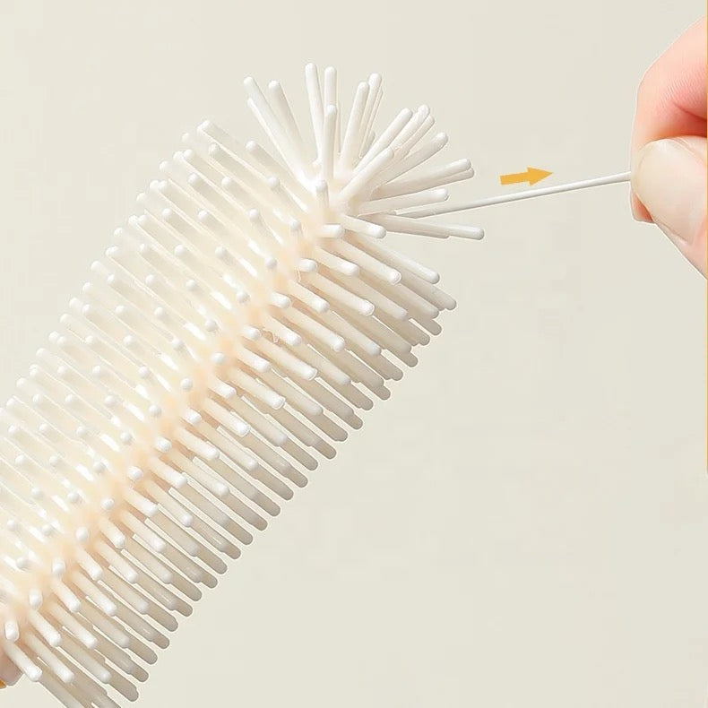 Travel Bottle Cleaner Kit, 6-in-1 with Silicone Baby Bottle Brush