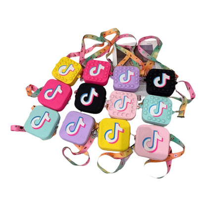 Kids Pop-It TikTok Silicone Bag – Fun Fidget Coin Purse