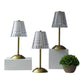 MTech Nordic Crystal Rechargeable Table Lamp LED Bar Lamp Touch Dimmable Golden Desk Lamp Living Room Bedroom-Various Options