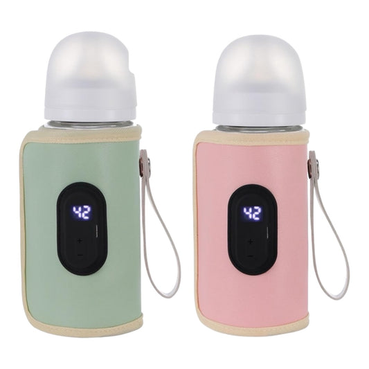 Baby Nursing Bottle Sleeve with Digital Display Portable Milk Bottle Warmer Constant Temperature