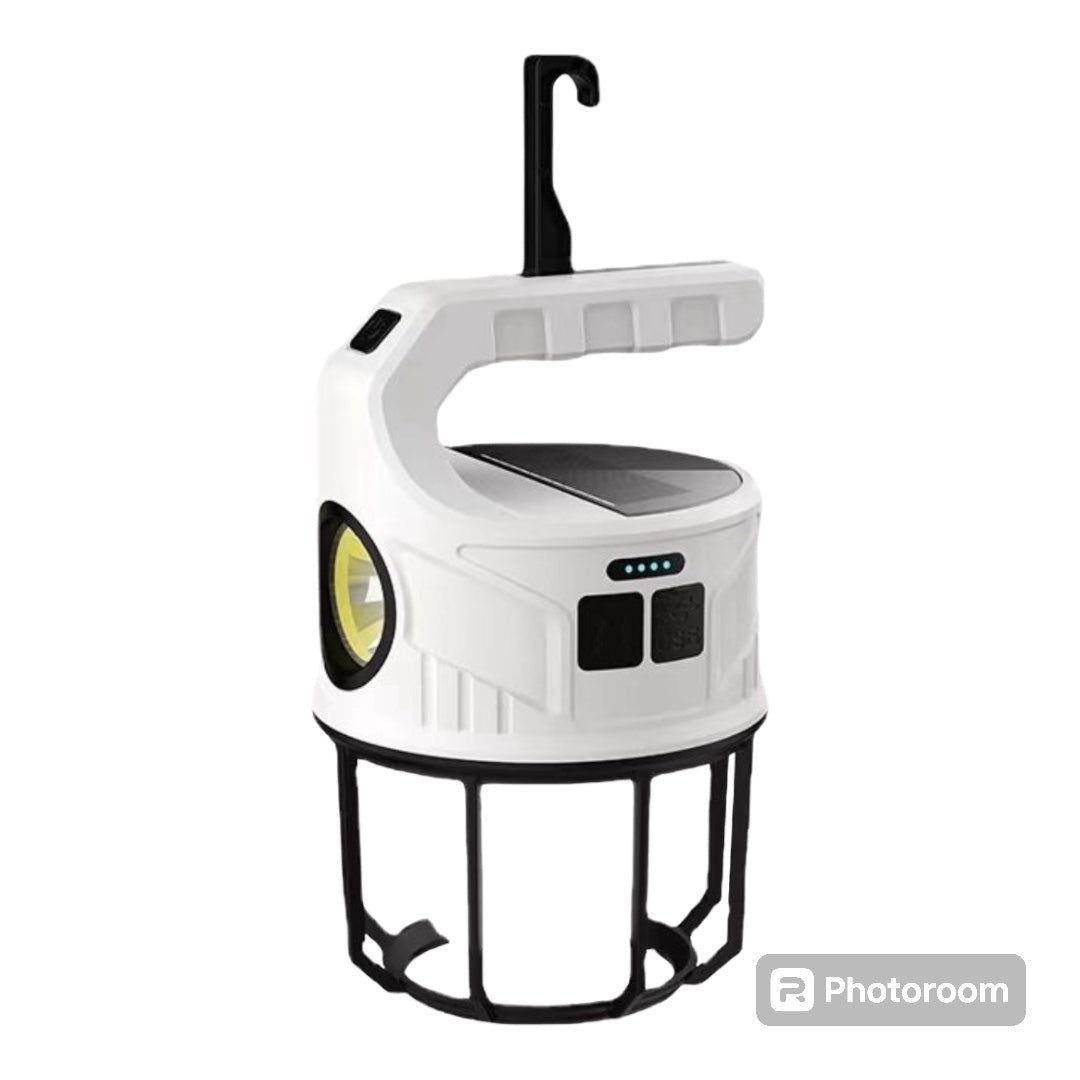 Outdoor Camping Multi-function Lantern-Solar & Type-C charging with hook