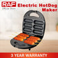 850W Portable Corn Dog Grill with Non-Stick Plates & Heat-Insulated Handle