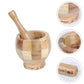 Garlic Pestle Bowl Wooden Set Grinder Masher Crusher Grinding Wood Crush Pot Ginger Press Mini Kit Kitchen