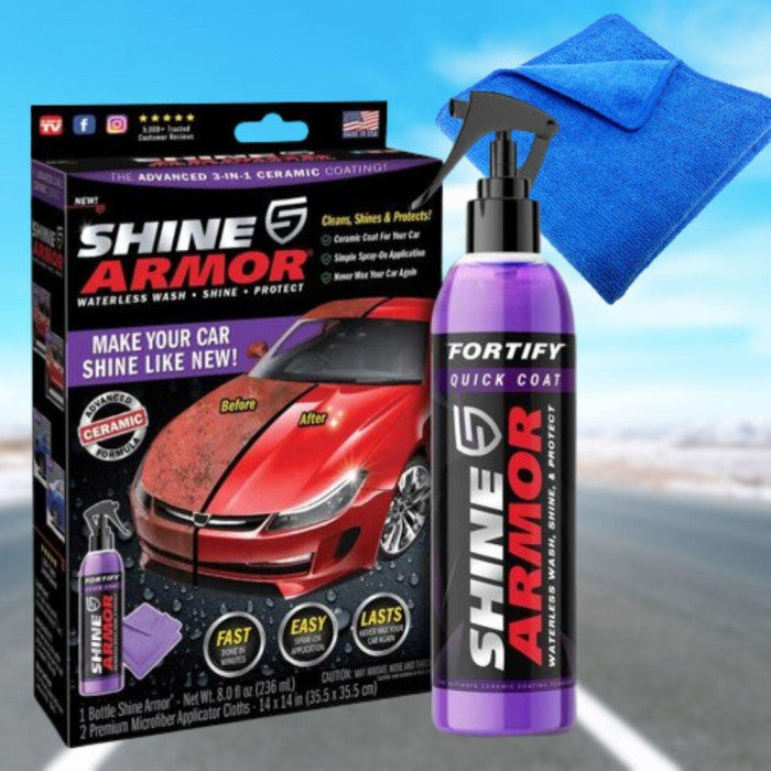 Shine Armor 3-in-1 Ceramic Coating Spray – Wash, Coat & Shine
