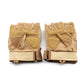 Hard Plastic Protective Half Finger Military Gloves