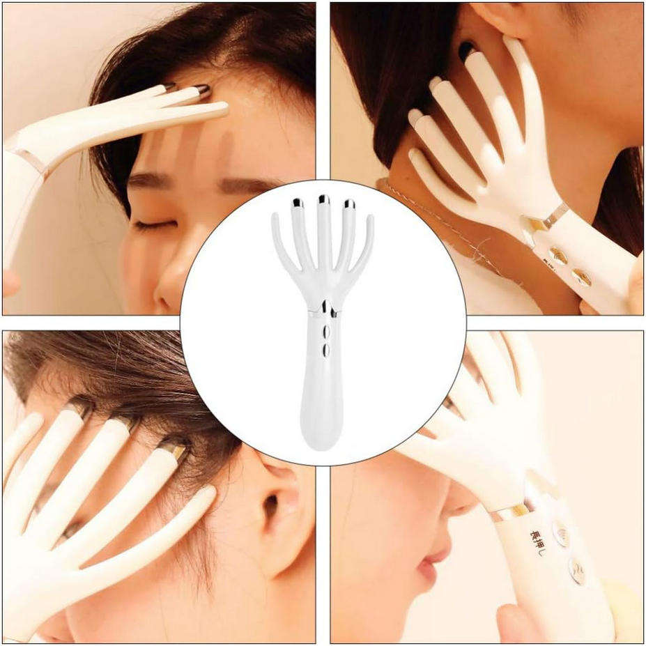Mtech Multi-purpose Portable Vibration Rechargeable Head Massager Hand Shaped