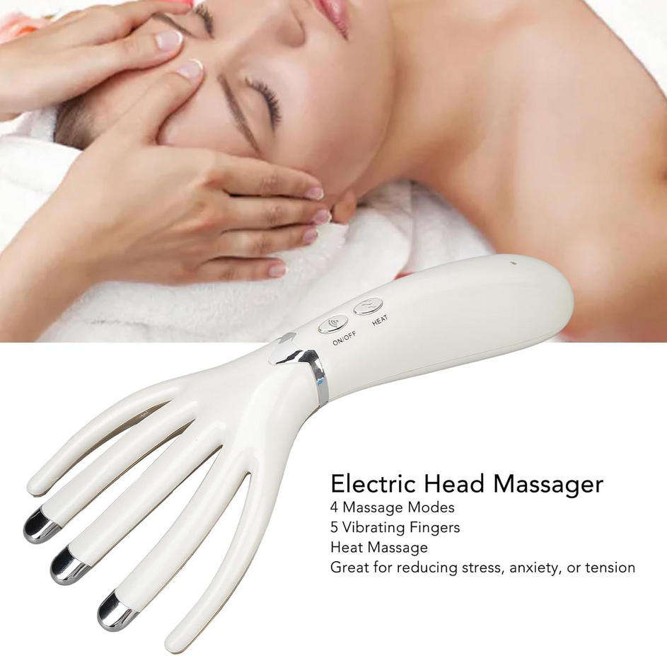 Mtech Multi-purpose Portable Vibration Rechargeable Head Massager Hand Shaped