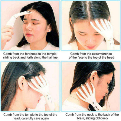 Mtech Multi-purpose Portable Vibration Rechargeable Head Massager Hand Shaped