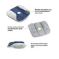 MHome Beauty Hip Shaping Relieve Coccyx Orthopedic Comfort Foam Tailbone Pillow Chair Pad Buttock Massage Car Office Home Seat Cushion-Various Colours