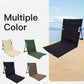 Mhome Portable Reclining Outdoor Lounger with Carry Handle - 2 Pack Black