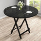 MFURN Wooden Foldable Table with Metal Folding Legs, Space Saving & Multipurpose Portable Wooden Table for Living Room, Balcony, Study, Tea, Coffee, Home Use, Compact Foldable Design -Various Colours