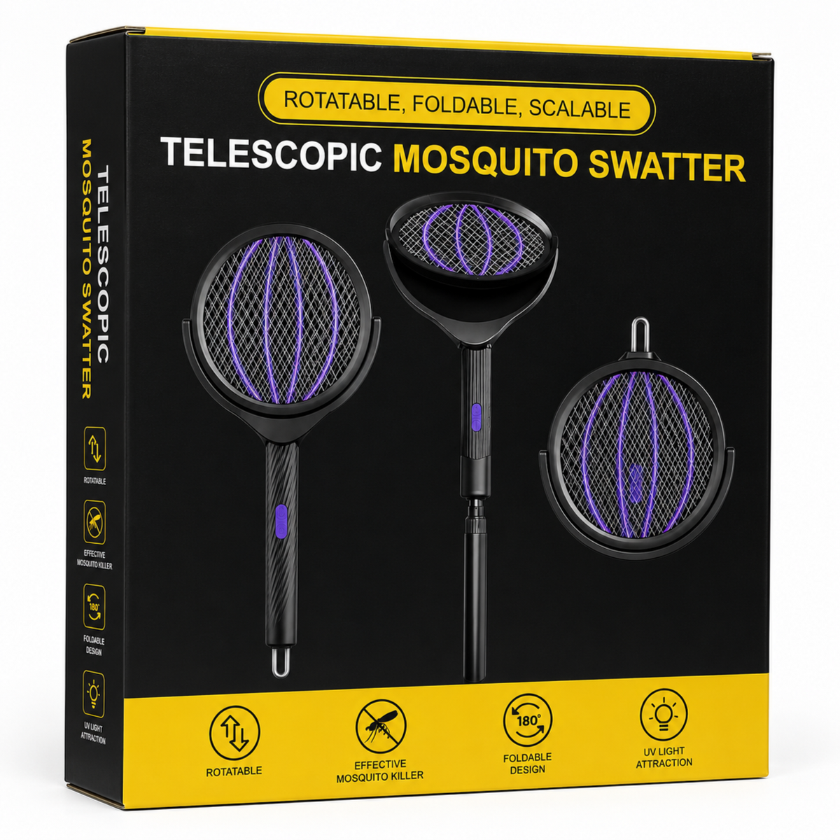 MHome Rechargeable 3:1 Mosquito Swatter