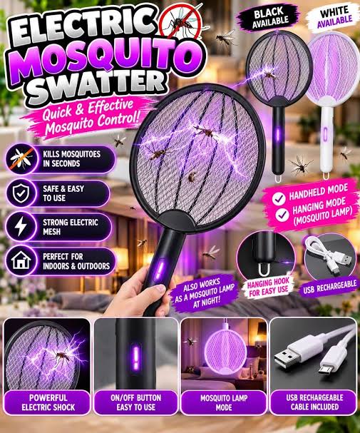 MHome Rechargeable 3:1 Mosquito Swatter