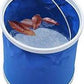 MHome Collapsible Camping Fishing Bucket,11L (2.9 Gallons) Durable Pop Up Water Bucket for Car Washing,Fishing,Boating or Outdoor Activities, Foldable Bucket,Blue or Red Colours