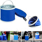 MHome Collapsible Camping Fishing Bucket,11L (2.9 Gallons) Durable Pop Up Water Bucket for Car Washing,Fishing,Boating or Outdoor Activities, Foldable Bucket,Blue or Red Colours