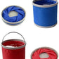 MHome Collapsible Camping Fishing Bucket,11L (2.9 Gallons) Durable Pop Up Water Bucket for Car Washing,Fishing,Boating or Outdoor Activities, Foldable Bucket,Blue or Red Colours
