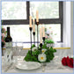 MHome Halloween Decorations Black Candle Holders for Taper Candles,Mantle Fireplace Metal 5 Arms Candelabra Table Centerpieces Candlesticks Christmas Party Wedding Decor-Available In Black or Gold