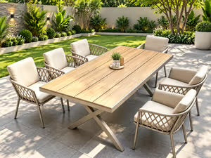 MFURN Trophy 7pc Outdoor Dining Set