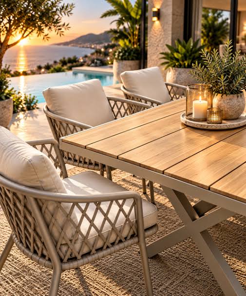 MFURN Trophy 7pc Outdoor Dining Set