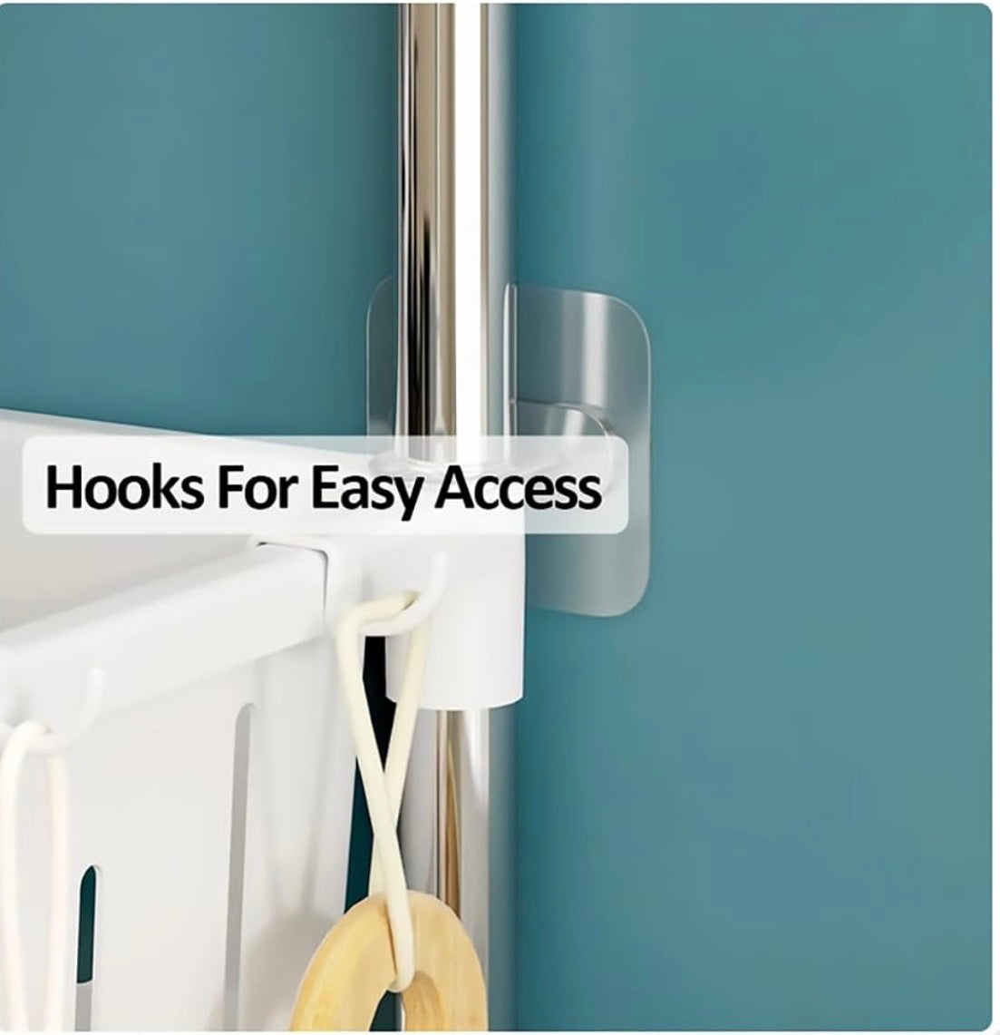 MHome Bathroom Shelf Over The Toilet Storage, 1/2/3-Tier Over Toilet Bathroom Organizer, Freestanding Toilet Shelf Multifunctional Space Saver Toilet Rack with Hooks,2 Tier