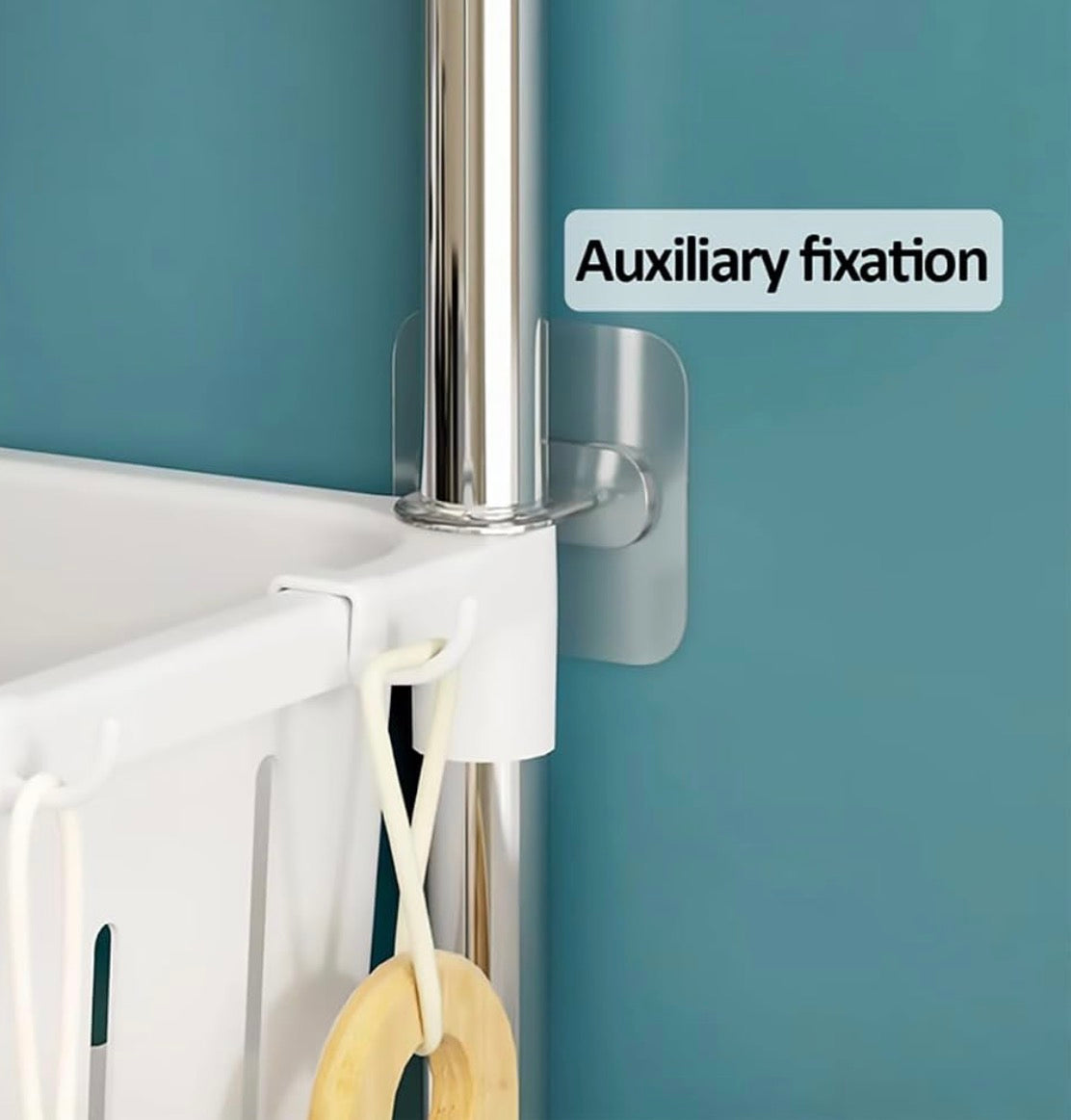 MHome Bathroom Shelf Over The Toilet Storage, 1/2/3-Tier Over Toilet Bathroom Organizer, Freestanding Toilet Shelf Multifunctional Space Saver Toilet Rack with Hooks,2 Tier