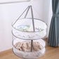 MHome Foldable Clothes Drying Mesh Net Rack for Bras TowelsLightweight Steel Wire Gauze Design, Space Saving Structure, for Outdoor Travel Use, Portable Laundry Solution 2 Tier