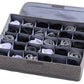 MHome Storage Organizer with Lid | Foldable Drawer Divider | 24Cells | Non-Woven Fabric | Random Colors